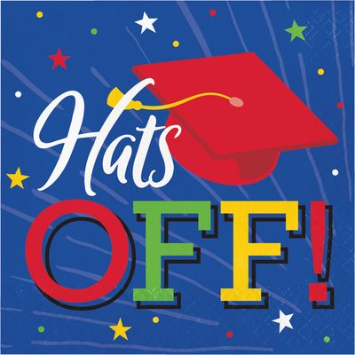 Hats Off Grad - Lunch Napkins 16ct