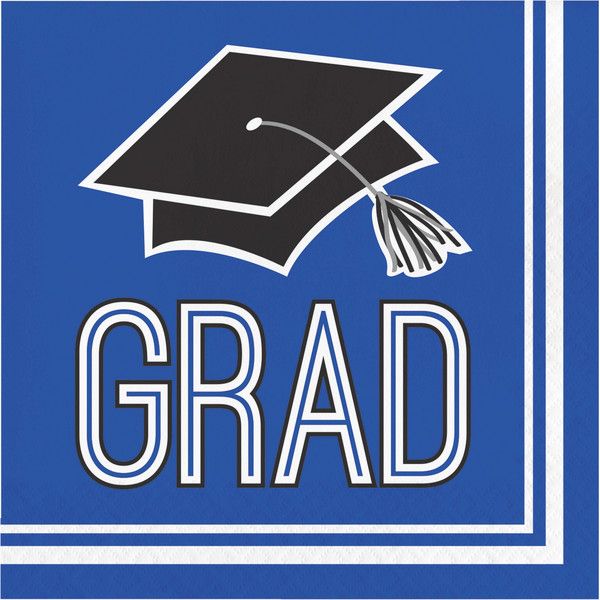 School Spirit - Lunch Napkins Cobalt 36ct