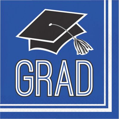 School Spirit - Lunch Napkins Cobalt 36ct