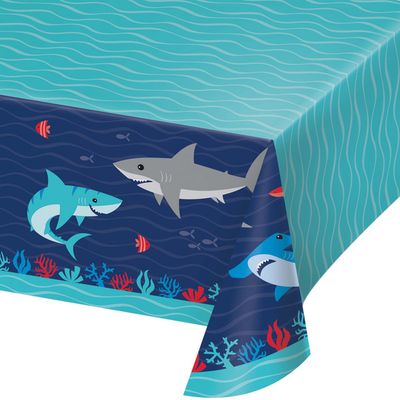 Shark Party Rectangular Paper Tc 54&quot; X 108&quot;