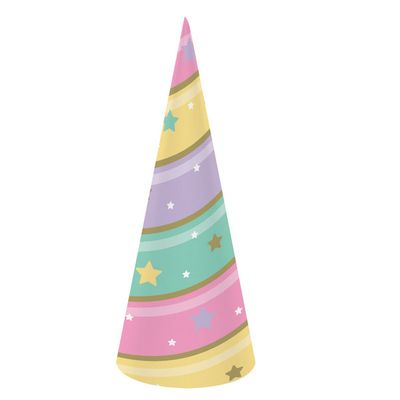 Unicorn Sparkle Party Hats 8ct
