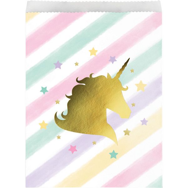 Unicorn Sparkle Paper Treat Bag