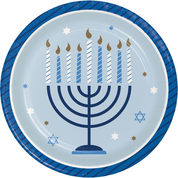 Hanukkah Celebration - 7&quot; Plates 8ct