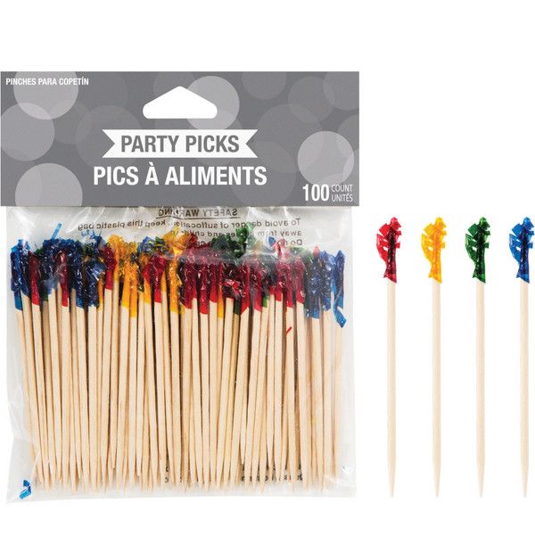 Frill Picks 2.5&quot; - 100ct Multi