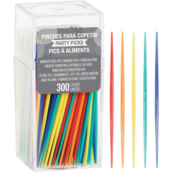 Thin Party Picks 2.75&quot;  - 300ct Multi