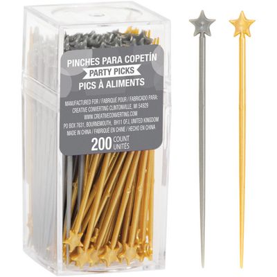 Star Picks 2.75&quot; - 200ct Gold and Silver