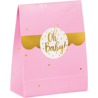 Oh Baby Pink - Favor Bag w/Sticker 8ct