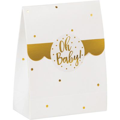 Oh Baby Gold - Favor Bag w/Sticker 8ct
