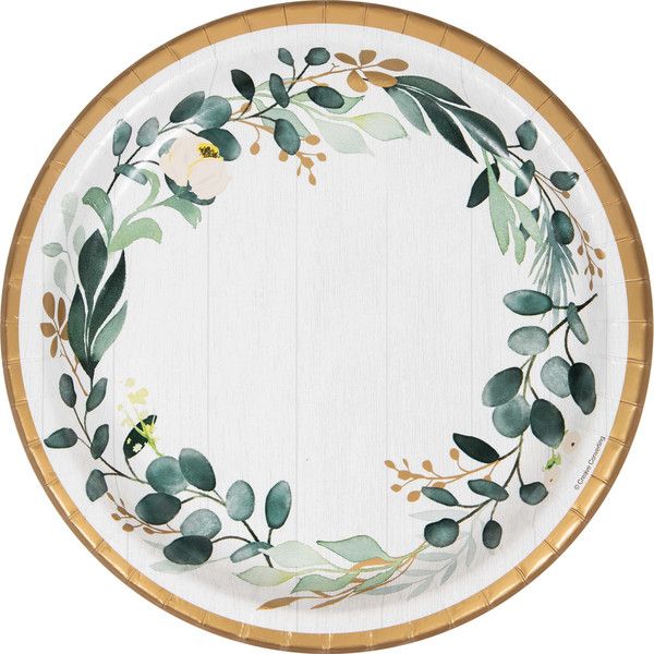 Eucalyptus Greens - 10&quot; Plates 8ct