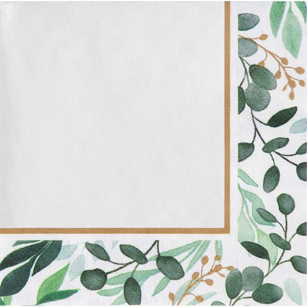 Eucalyptus Greens - Beverage Napkins 16ct