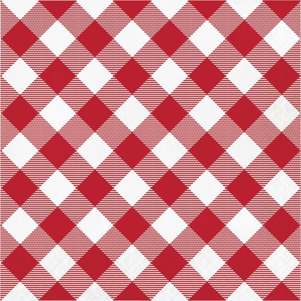 Classic Red Gingham - Luncheon Napkins 16ct