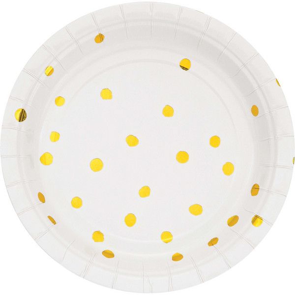 White Gold Foil - 7&quot; Plates 8ct