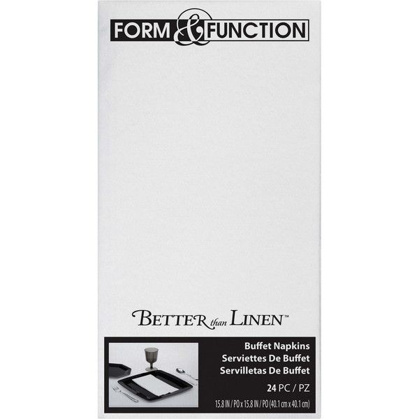 White Premium Buffet Napkins 24 Ct