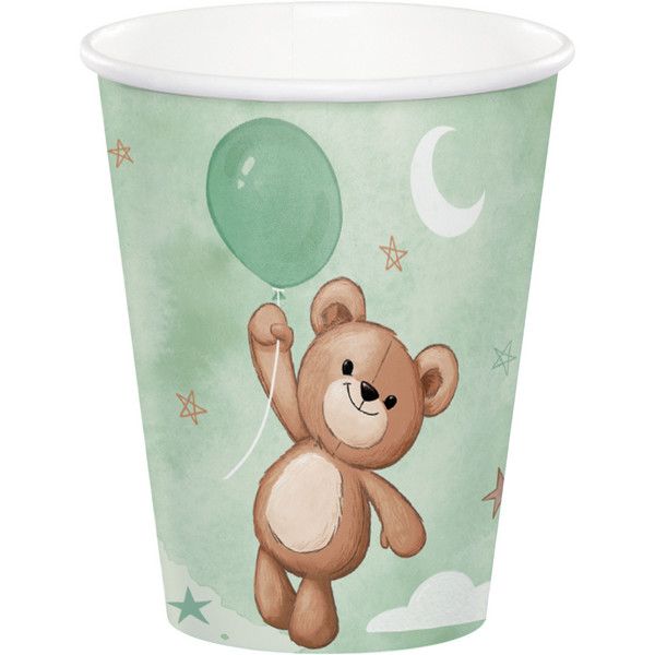 Teddy Bear - 9oz Cups 8ct