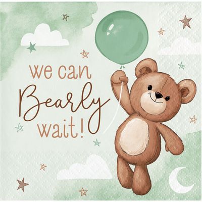 Teddy Bear - Beverage Napkins 16ct