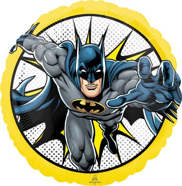 Batman - 17&quot; Helium Filled Foil Shaped Balloon, Ribbon