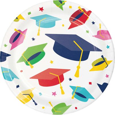 Glad to be Grad - 7&quot; Dessert Plate 8 Ct