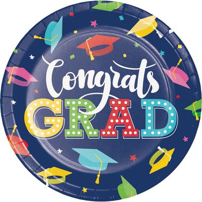 Glad to be Grad - 9&quot; Luncheon Plate 8 Ct
