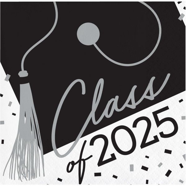 School Spirit - 2025 Beverage Napkins White 36ct