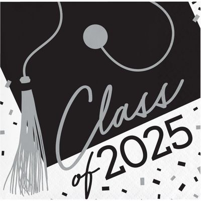 School Spirit - 2025 Beverage Napkins White 36ct