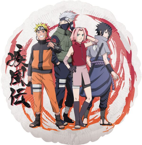 Naruto - 17&quot; Helium Filled Foil Balloon, Ribbon