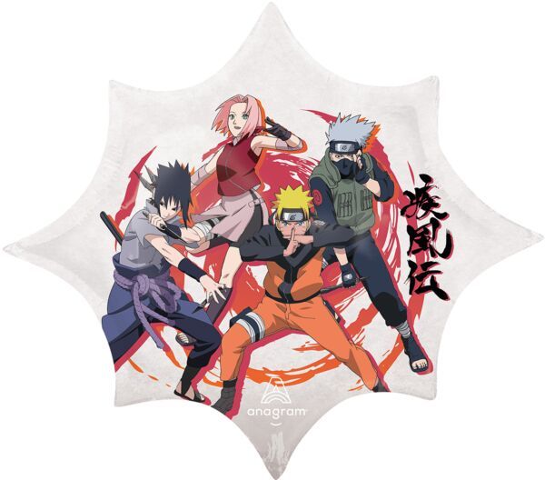 Naruto - 35&quot; Helium Filled Foil Balloon, Ribbon