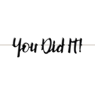 You Did It - Balloon Banner 9&quot; x 25&quot;