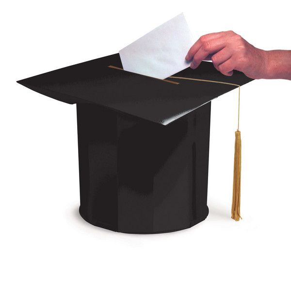 Mortarboard Shaped - Card Box 12&quot;