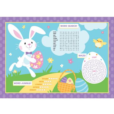 Easter Activity - Placemats 8 Ct