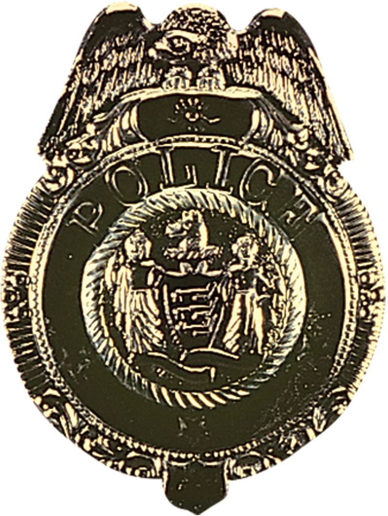 Police Badge Gold Dlx
