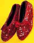 Red Sequin Shoe Cover- Child