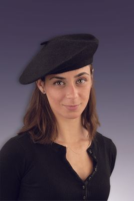 French Beret Black