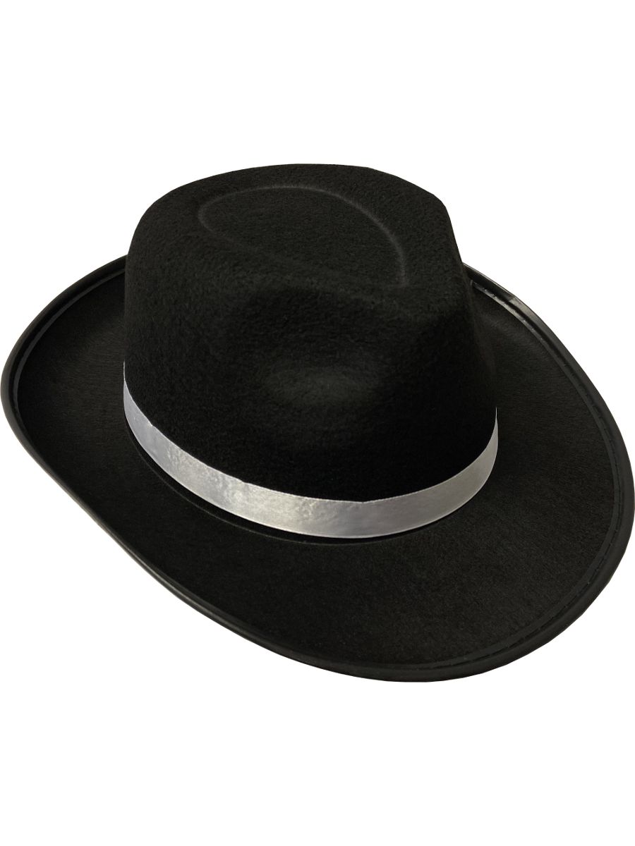 Deluxe Gangster Hat - Black