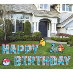 Pokemon - HBD Yard Sign
