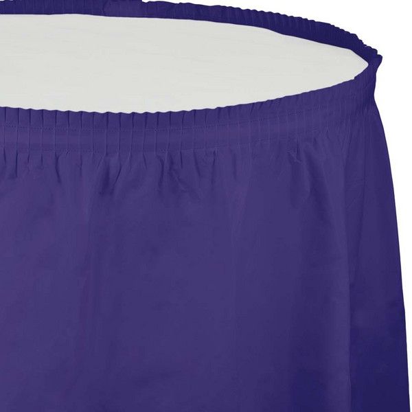 Plastic Tableskirt Purple 14&#39;