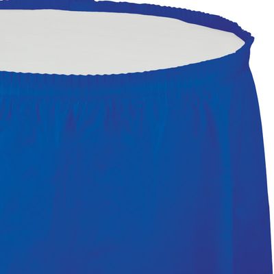 Plastic Tableskirt Cobalt 14&#39;