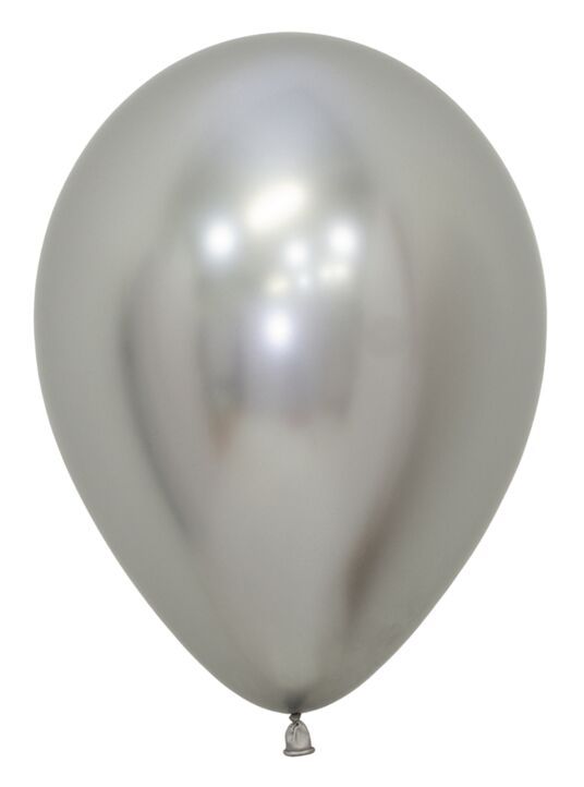 Reflex Silver 5&quot; Latex - 100 Ct Bag