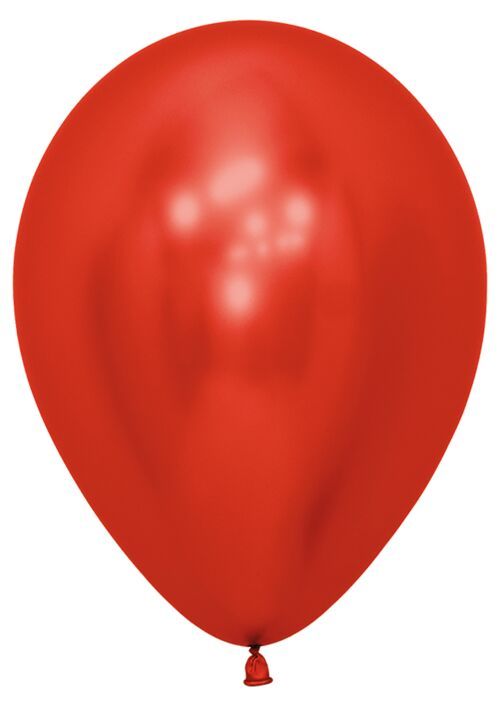 Reflex Crystal Red 5&quot; Latex - 100 Ct Bag
