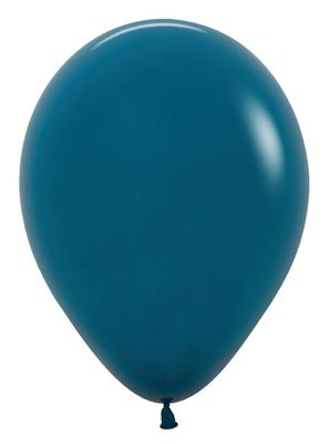 Deluxe Deep Teal 5&quot; Latex - 100 Ct Bag