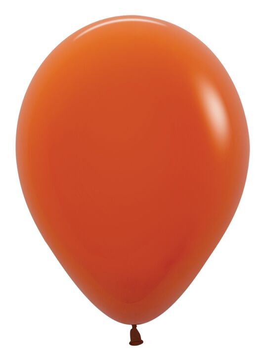 Deluxe Sunset Orange 5&quot; Latex - 100 Ct Bag