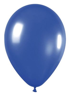 Metallic Blue 5&quot; Latex - 100 Ct Bag