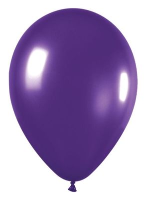 Metallic Violet 5&quot; Latex - 100 Ct Bag