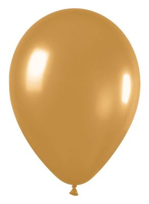 Metallic Gold 5&quot; Latex - 100 Ct Bag