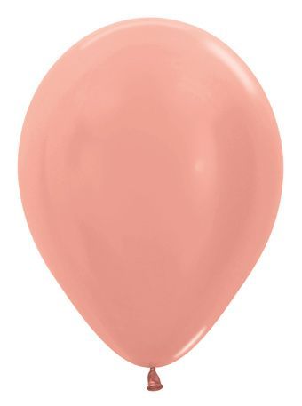 Metallic Rose Gold 5&quot; Latex - 100 Ct Bag