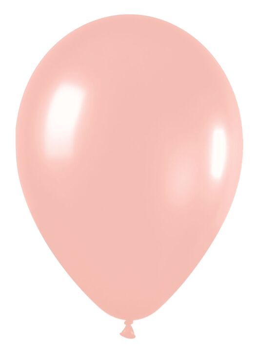 Deluxe Peach Blush 5&quot; Latex - 100 Ct Bag
