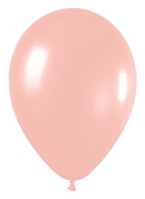 Deluxe Peach Blush 5&quot; Latex - 100 Ct Bag