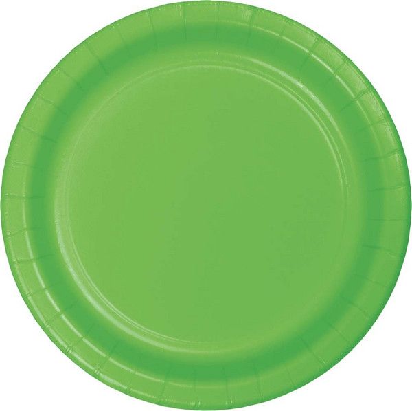 10&quot; Paper Dinner Plate Fresh Lime 24 Ct