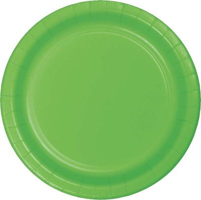 10&quot; Paper Dinner Plate Fresh Lime 24 Ct