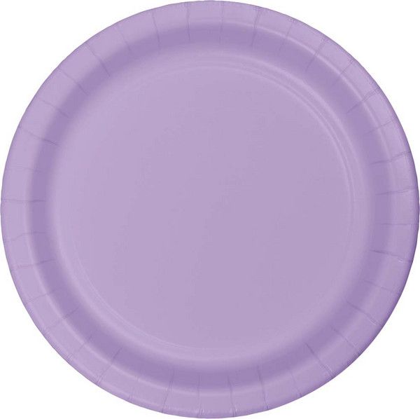 10&quot; Paper Dinner Plate Luscious Lavender 24 Ct