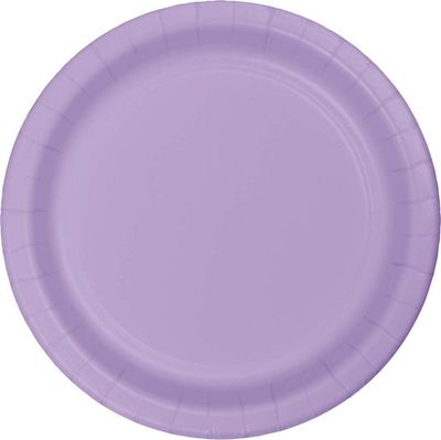 10&quot; Paper Dinner Plate Luscious Lavender 24 Ct